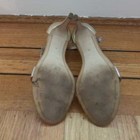 Massimo Dutti gold strappy strap heel sandals - Picture 8 of 8